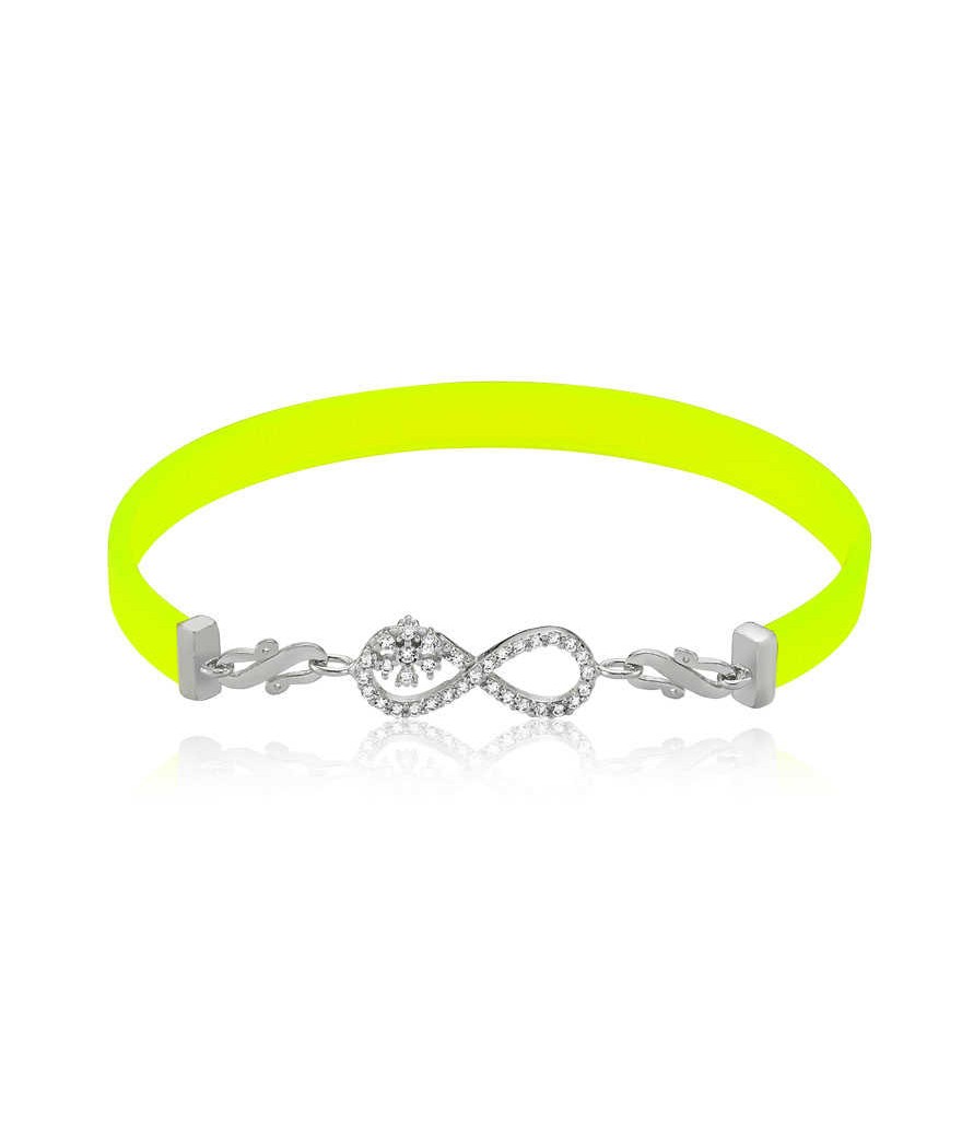 Gümüş Sarı Sonsuzluk Bayan Bileklik