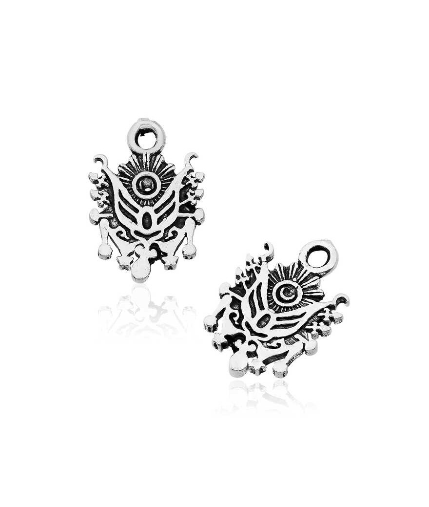 ​Gümüş Osmanlı Arması Tesbih Püskülü