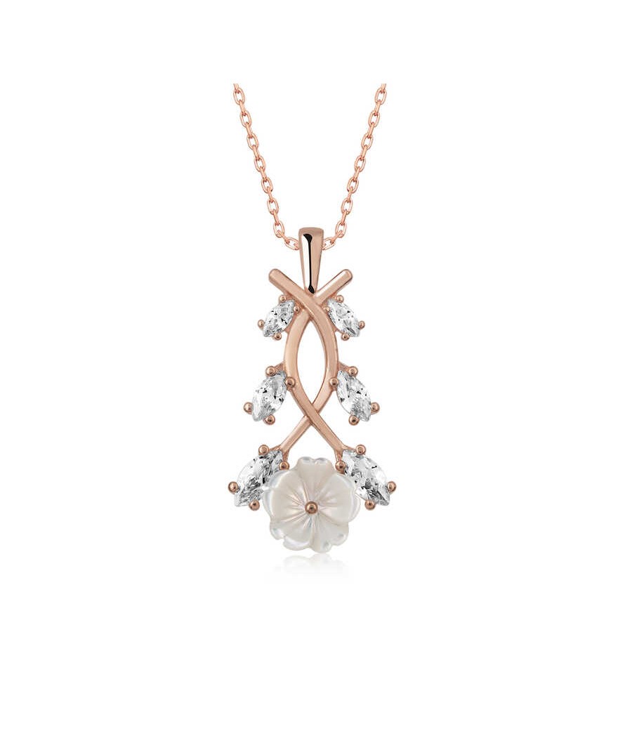 Gümüş Bahar Çiçeği Kolye