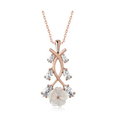 Gümüş Bahar Çiçeği Kolye