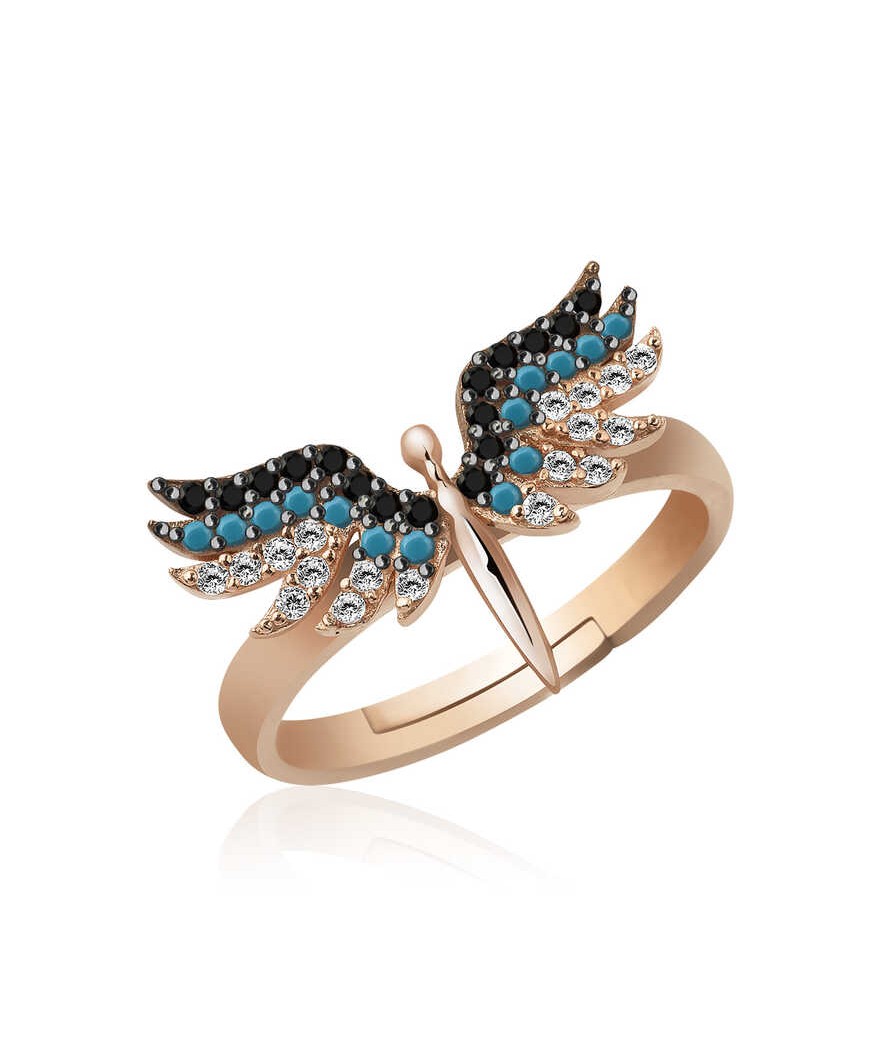 Gümüş Mavi Mikail Kılıcı Yüzük