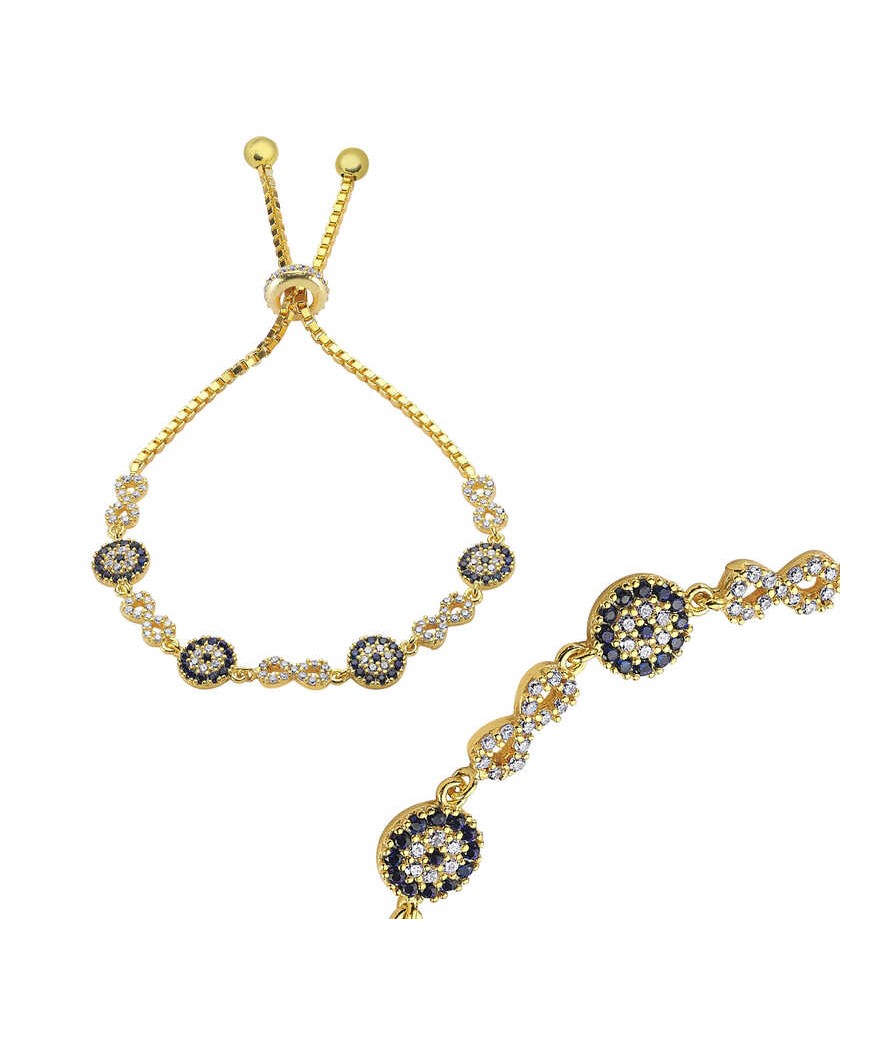 Gümüş Nazarlı Sonsuzluk Bayan Bileklik