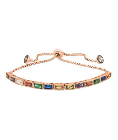 Gümüş Miix Baget Taşlı Asansör Bileklik