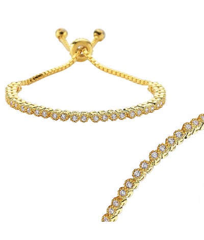 Gümüş Altın Kaplama Su Yolu Asansörlü Bileklik