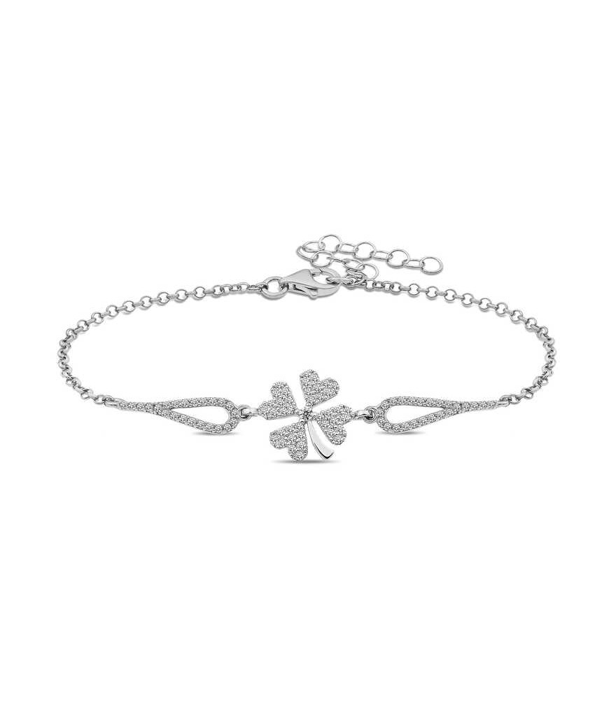 Gümüş Yonca Bileklik