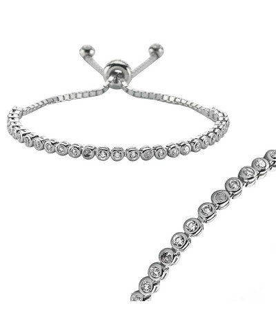 Gümüş Su Yolu Asansör Bayan Bileklik