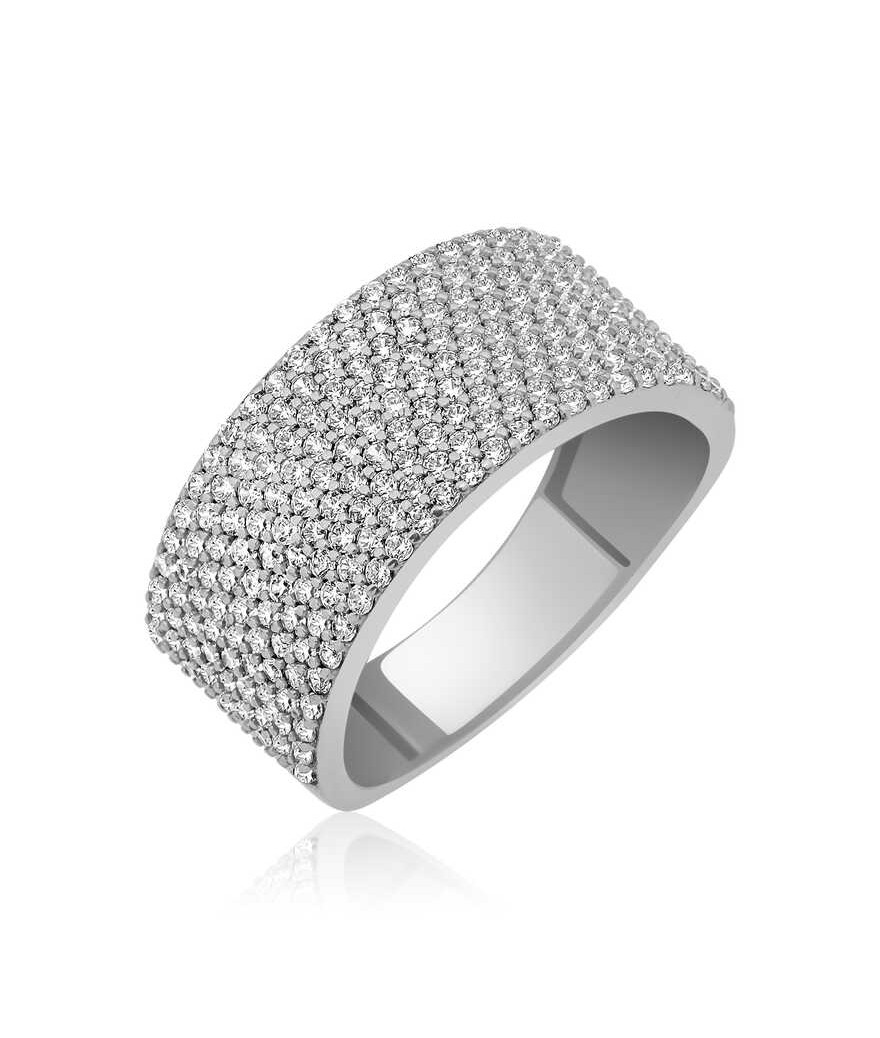 Gümüş Yarım Tamtur Bayan Yüzük