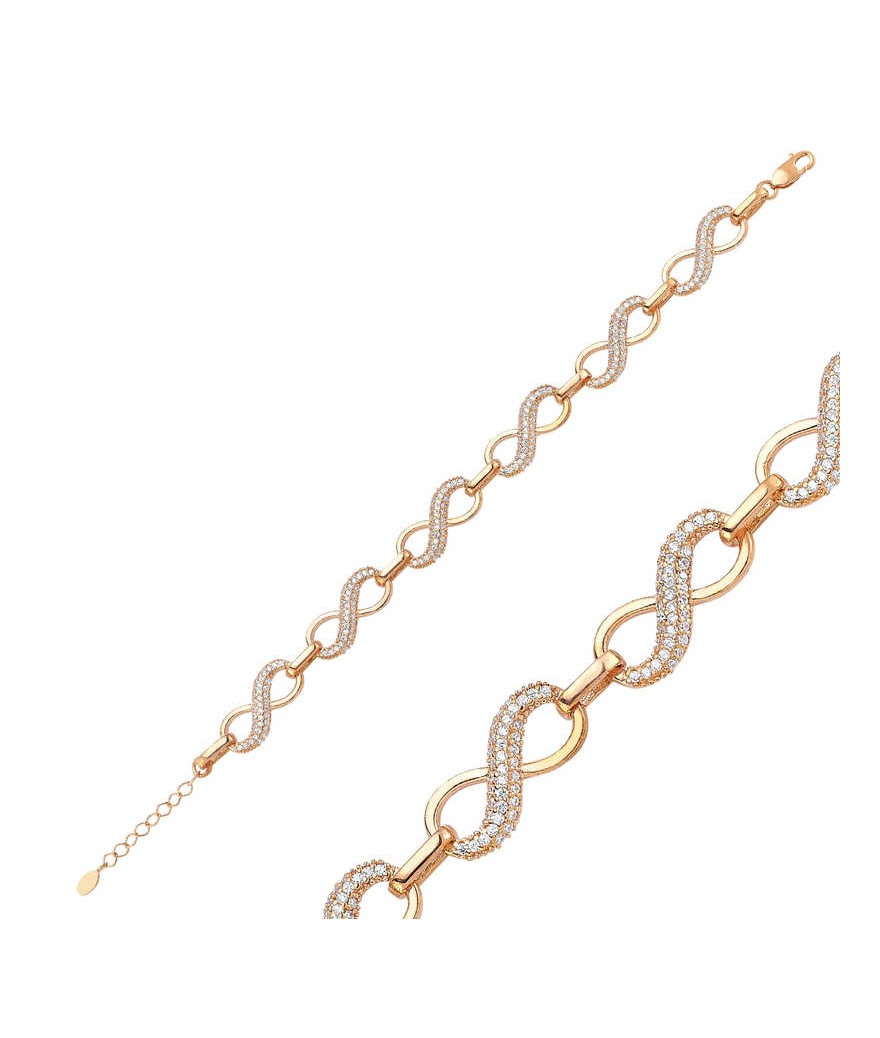 Gümüş Sonsuzluk Bayan Bileklik