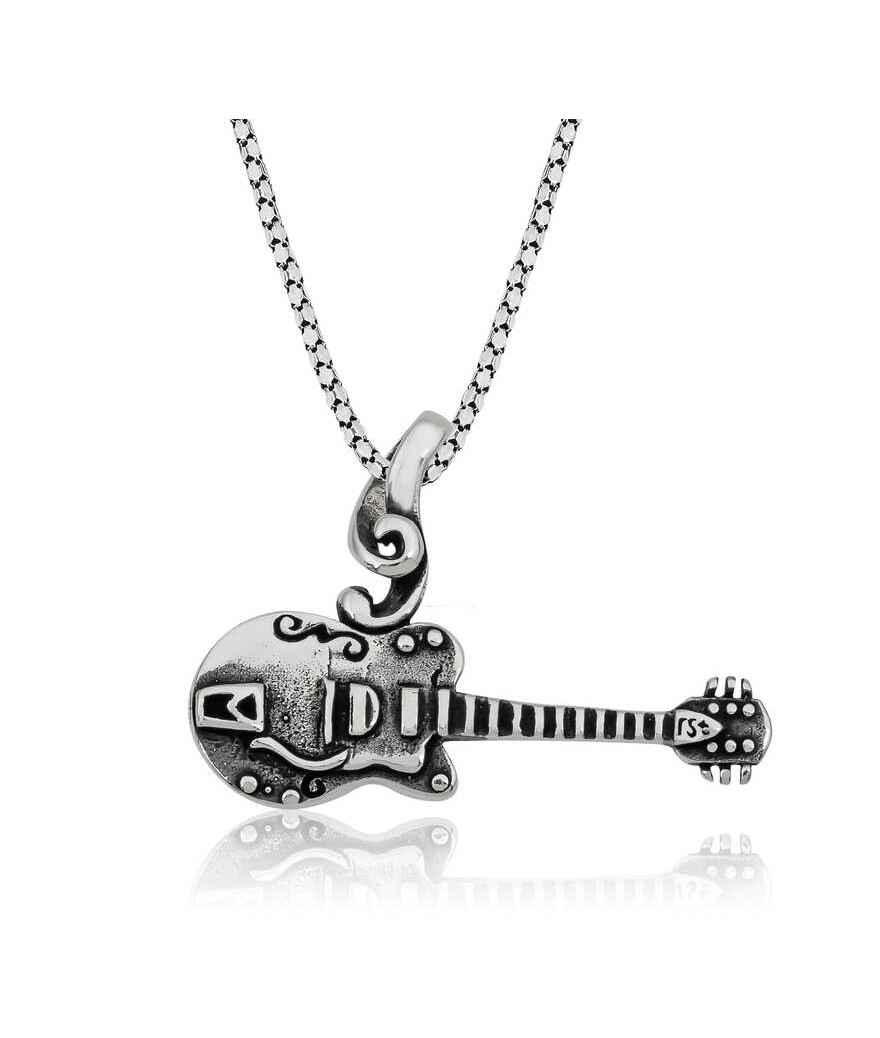 ​Gümüş Gitar Kolye