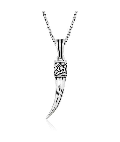 Gümüş Fil Dişi Kolye