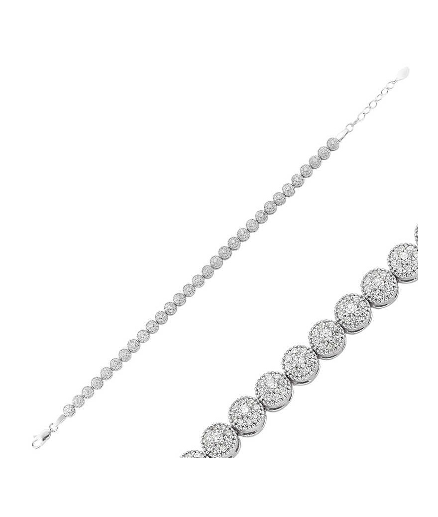 Gümüş Su Yolu Bayan Bileklik