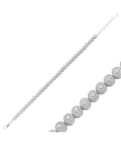 Gümüş Su Yolu Bayan Bileklik