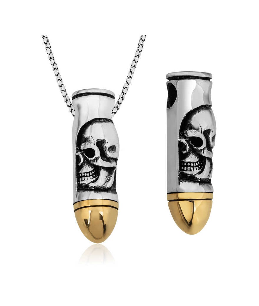 Gümüş Kurşun Kolye