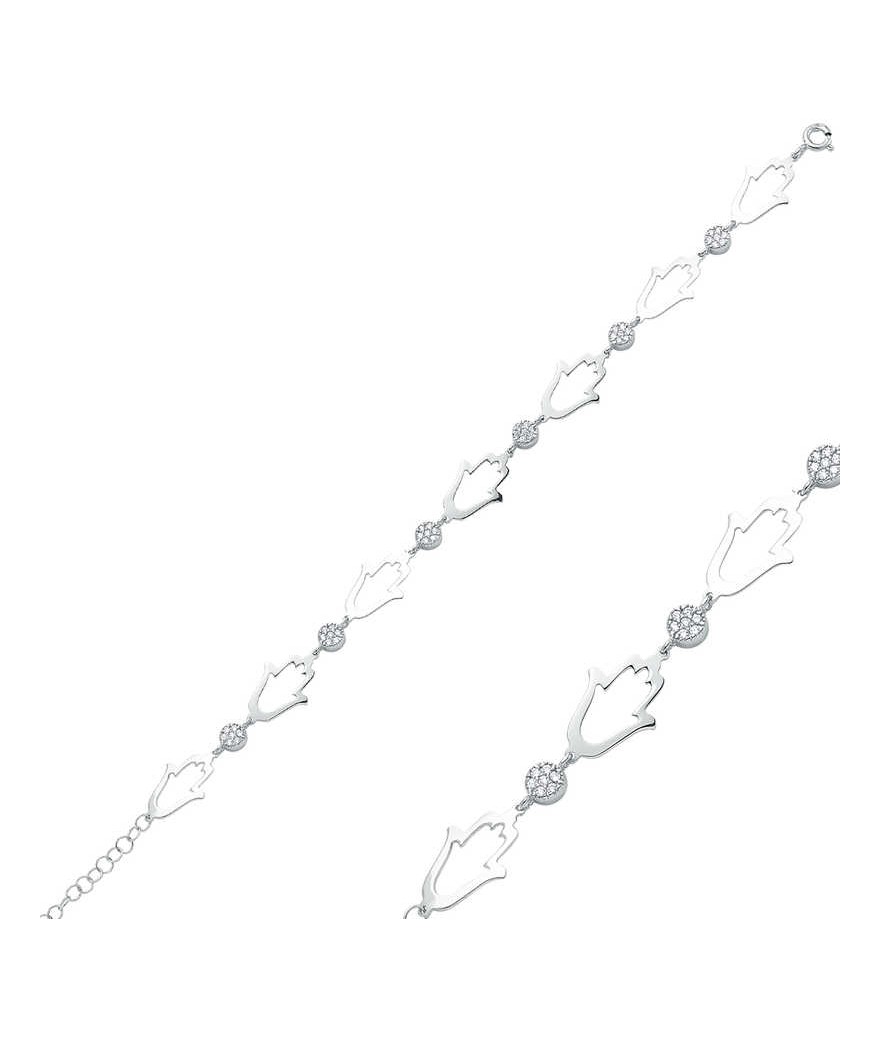 Gümüş Fatma Ana Eli Bayan Bileklik