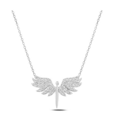 Gümüş Mikail Meleği Bayan Kolye