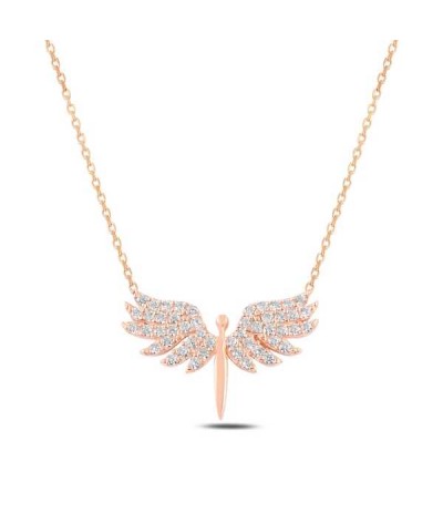 Gümüş Mikail Meleği Bayan Kolye