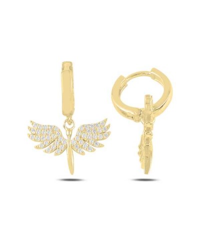 Gümüş Mikail Meleği Bayan Küpe