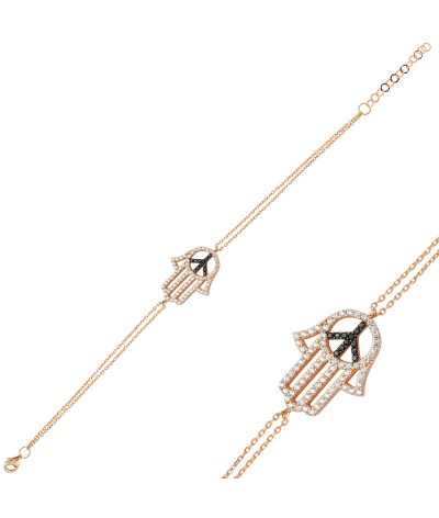 Gümüş Fatma Eli Bayan Bileklik