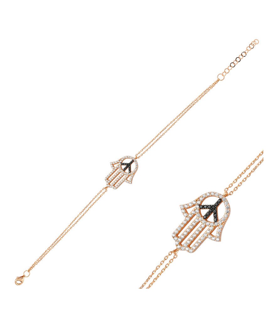 Gümüş Fatma Eli Bayan Bileklik