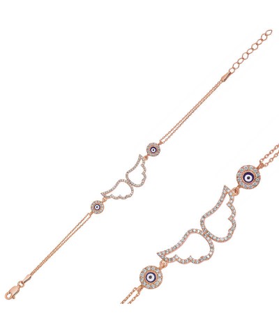 Gümüş Melek Kanadı Bileklik