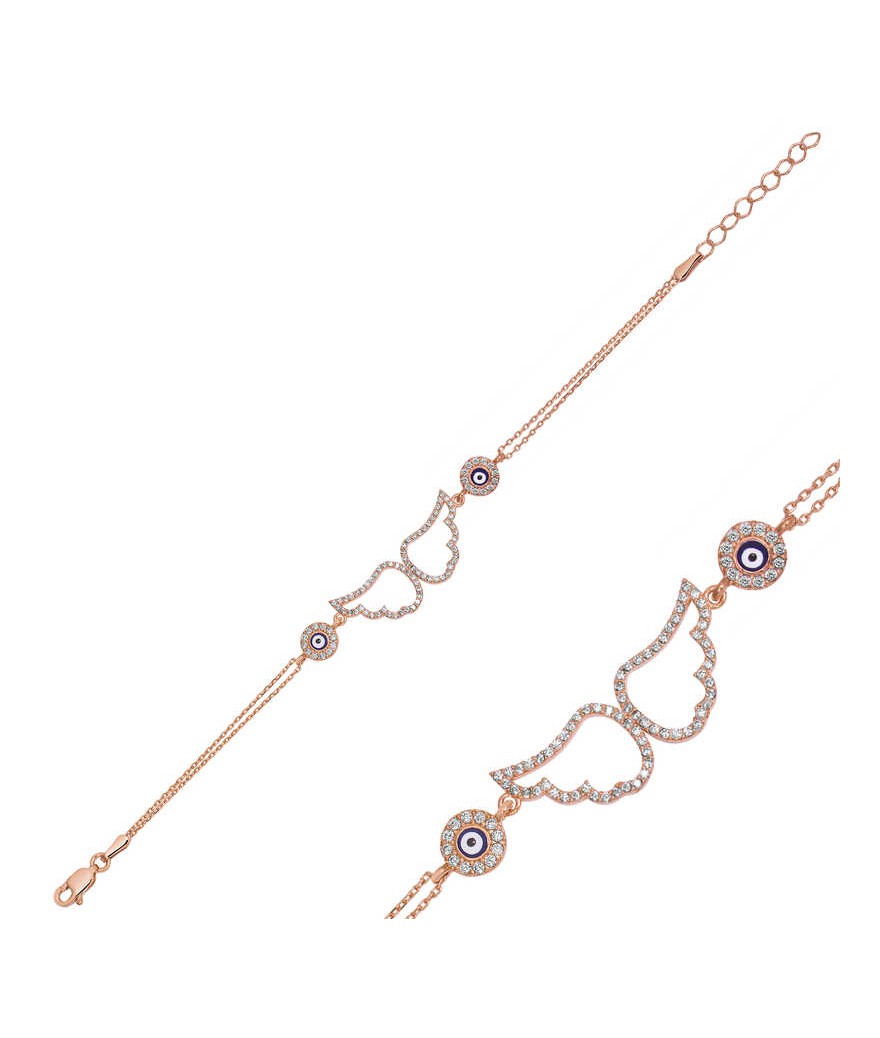 Gümüş Melek Kanadı Bileklik