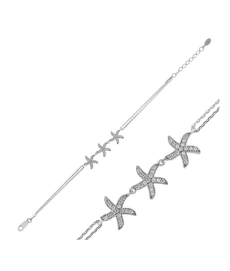 Gümüş Deniz Yıldızı Bayan Bileklik