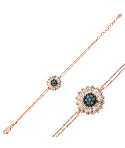 Gümüş Papatya Bayan Bileklik