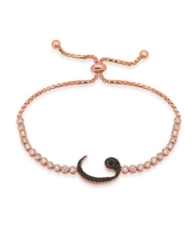 Gümüş Vav Asansör Bayan Bileklik