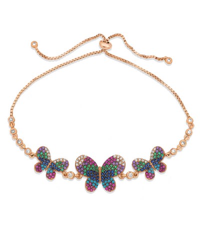 Gümüş Kelebekli Asansör Bileklik