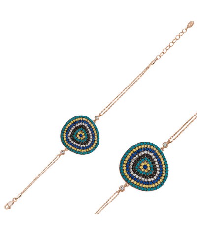 Gümüş Damla Nazar Bayan Bileklik