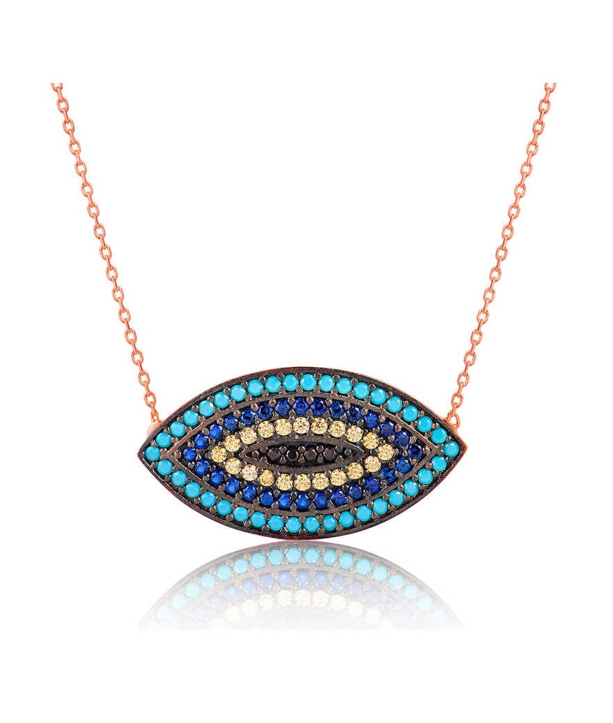 Gümüş Nazar Bayan Kolye