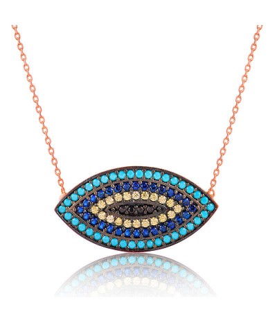 Gümüş Nazar Bayan Kolye