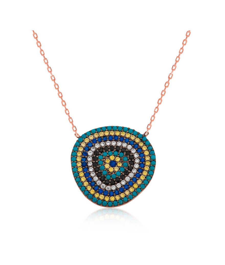 Gümüş Nazar Bayan Kolye