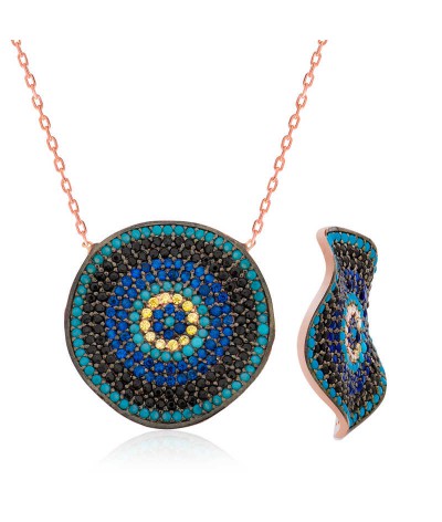 Gümüş Nazar Bayan Kolye