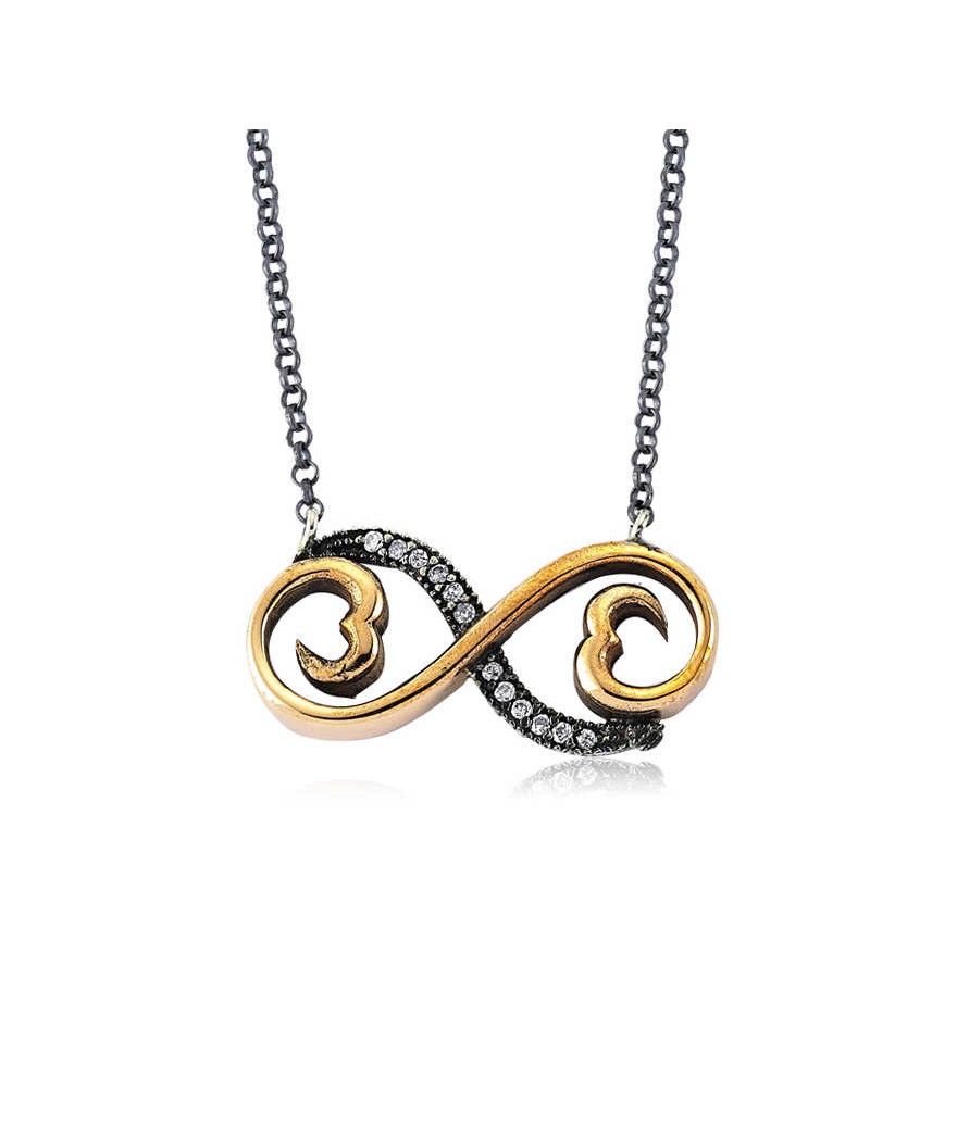 Gümüş Otantik Sonsuzluk Bayan Kolye