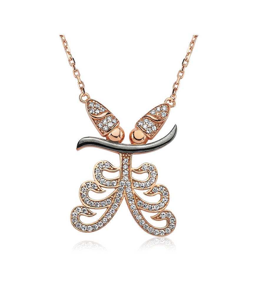 Gümüş Semazen Bayan Kolye