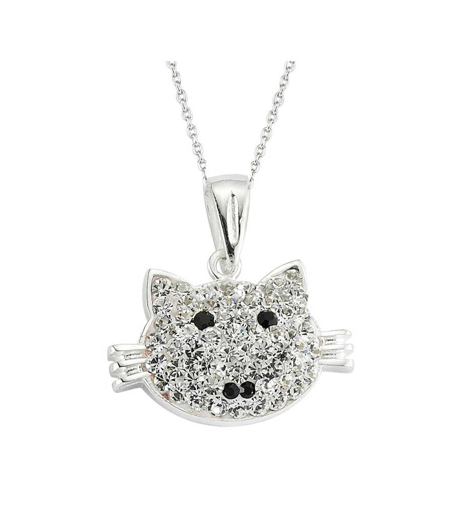 Gümüş Kedi Bayan Kolye