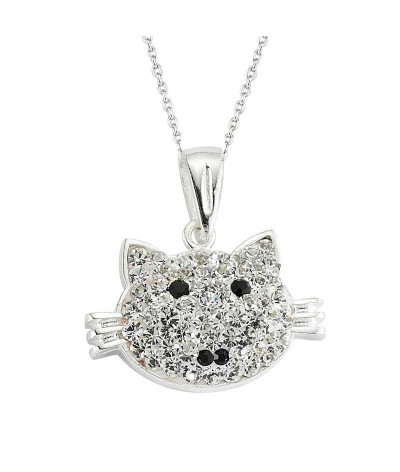 Gümüş Kedi Bayan Kolye