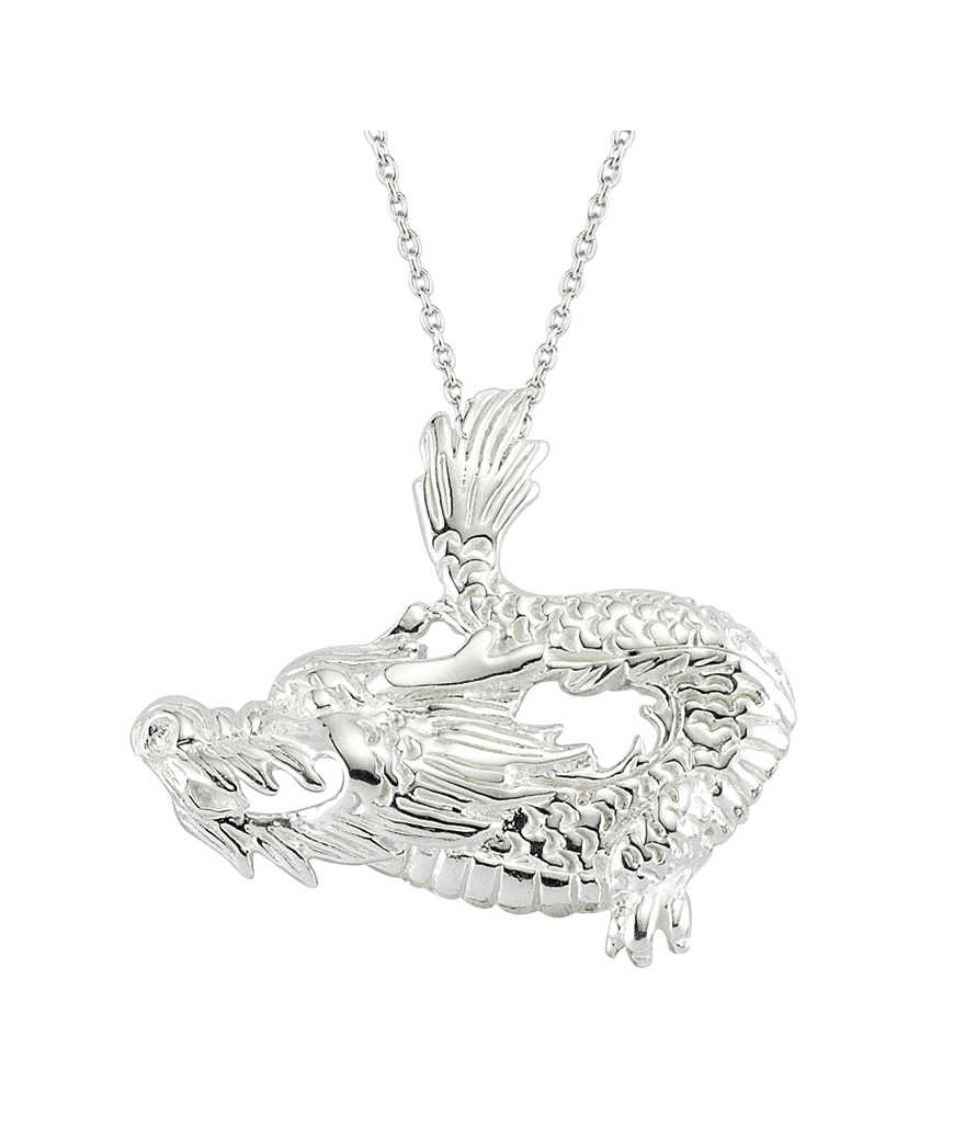 Gümüş Ejderha Erkek Kolye