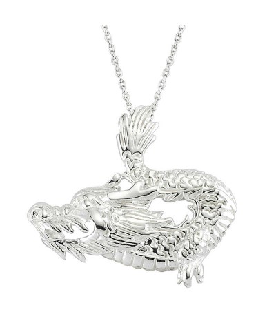 Gümüş Ejderha Erkek Kolye