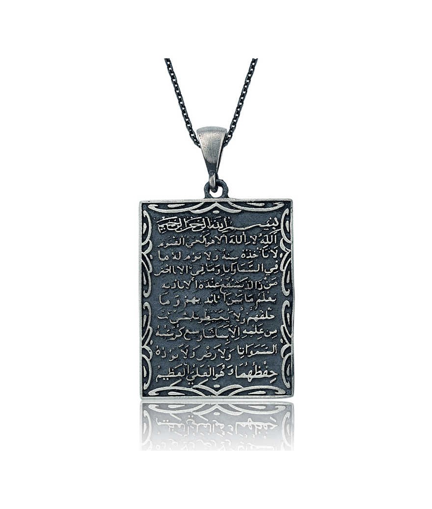 Gümüş Ayetel Kürsi Kolye