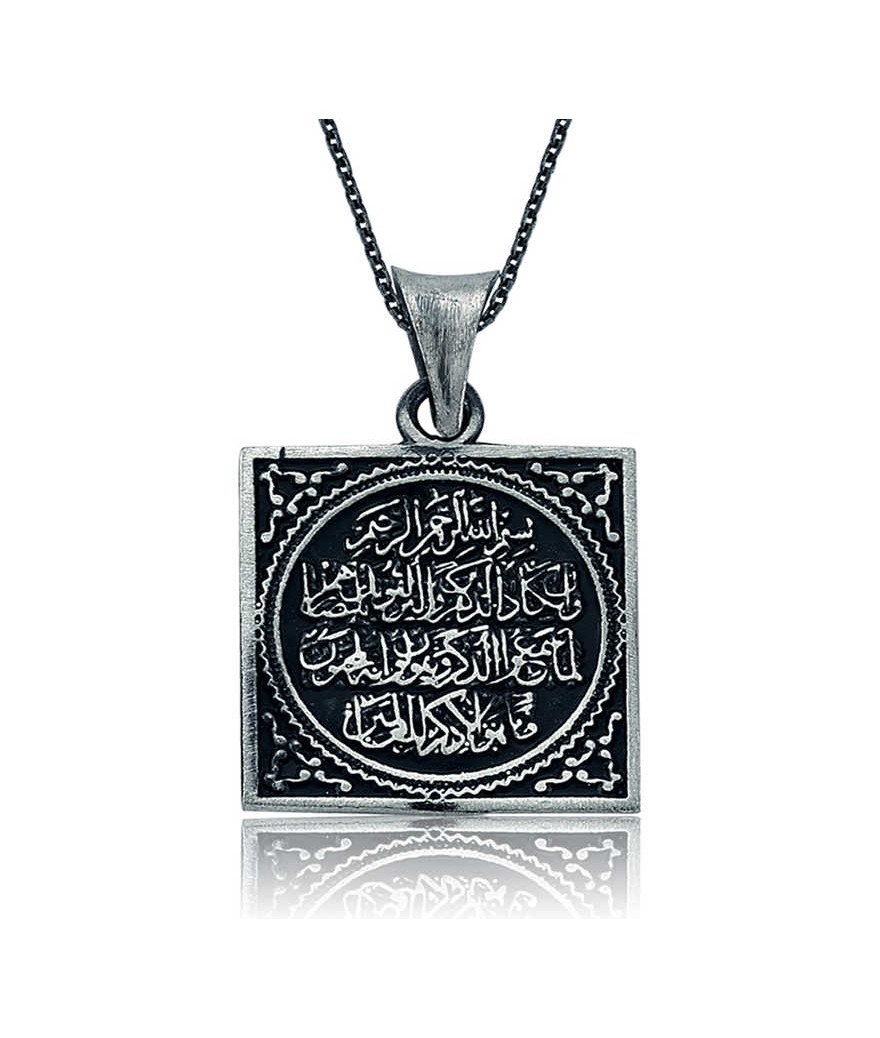 Gümüş Nazar Duası Bayan Kolye