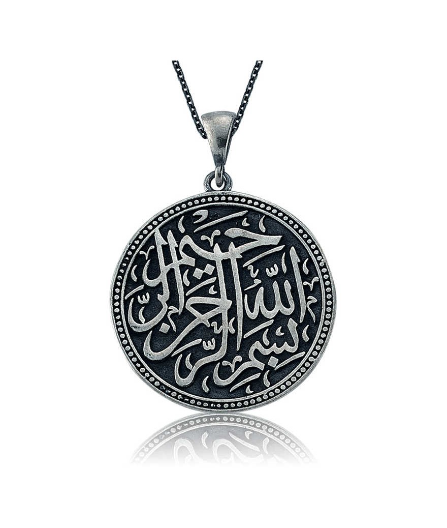 Gümüş Besmele-i Şerif Bayan Kolye