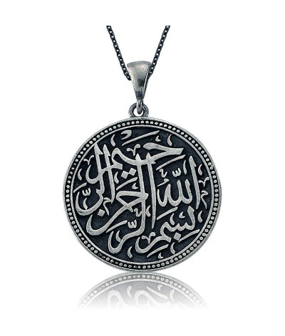 Gümüş Besmele-i Şerif Bayan Kolye