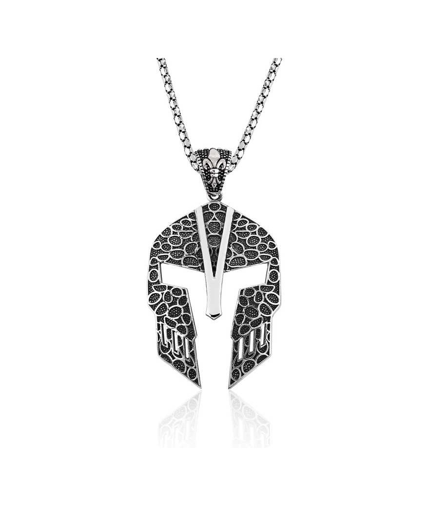 Gümüş Gladyatör Erkek Kolye