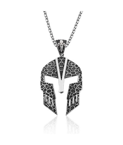 Gümüş Gladyatör Erkek Kolye