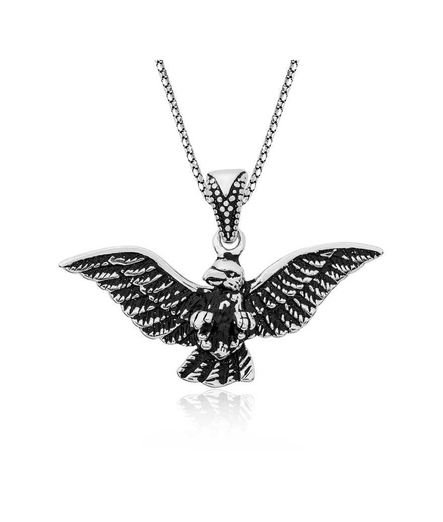 Gümüş Kartal Erkek Kolye