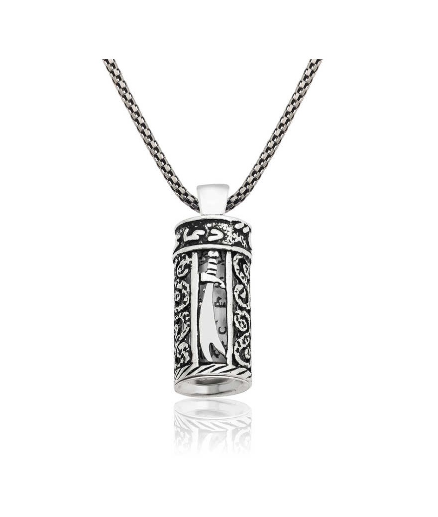 Gümüş Zülfikar Kılıcı Cevşen Kolye