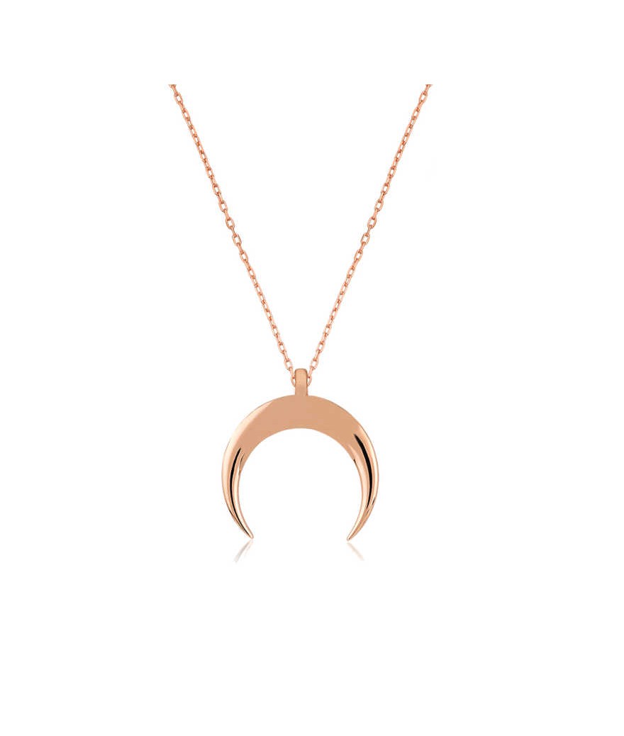 Gümüş Hilal Kolye