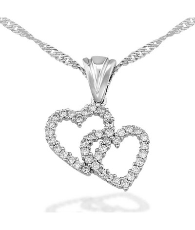 Gümüş Kalpli Aşkım Bayan Kolye